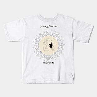 Young Forever with Yoga Kids T-Shirt